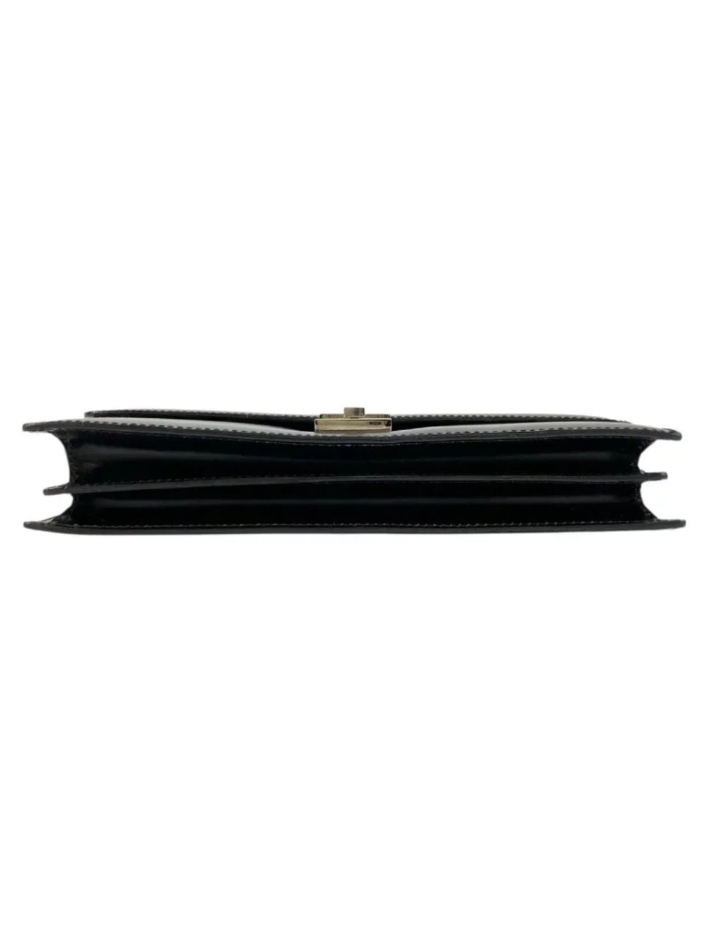 Gucci Black Silver Leather Clutch
